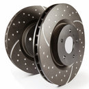 EBC 3GD Series Sport Slotted Front Rotor Set for Subaru Legacy and Outback — 316mm Diameter, 28mm Thickness