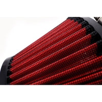 BLOX Racing Shorty Performance 5-inch Air Filter with 3.5-inch Velocity Stack and Coupler Kit - Black