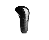 MOMO Shadow Shift Knob - Black Airleather with Carbon Effect Insert