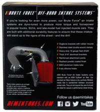 AEM Induction Brute Force Dryflow Conical Air Filter - 6-inch Base OD, 3.5-inch Flange ID, 5.25-inch Height