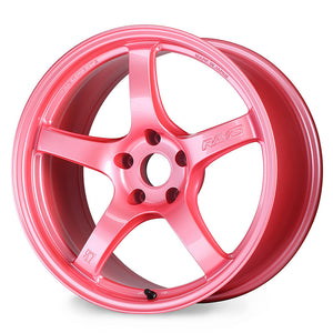 Gram Lights 57CR 18x9.5 +38 5-114.3 Sakura Pink Wheel | WGCRX38EPP