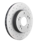 Brembo 02-06 Acura RSX/04-11 Honda Civic/11-15 CR-Z Front Premium Xtra Cross Drilled UV Coated Rotor (09.5457.3X)