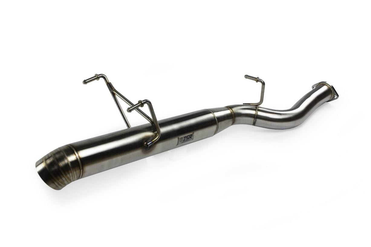 ISR Performance Series II - EP Single Tip Blast Pipe Exhaust - Resonated - 89-94 Nissan 240sx (S13) (IS-S2EPSR-S13)