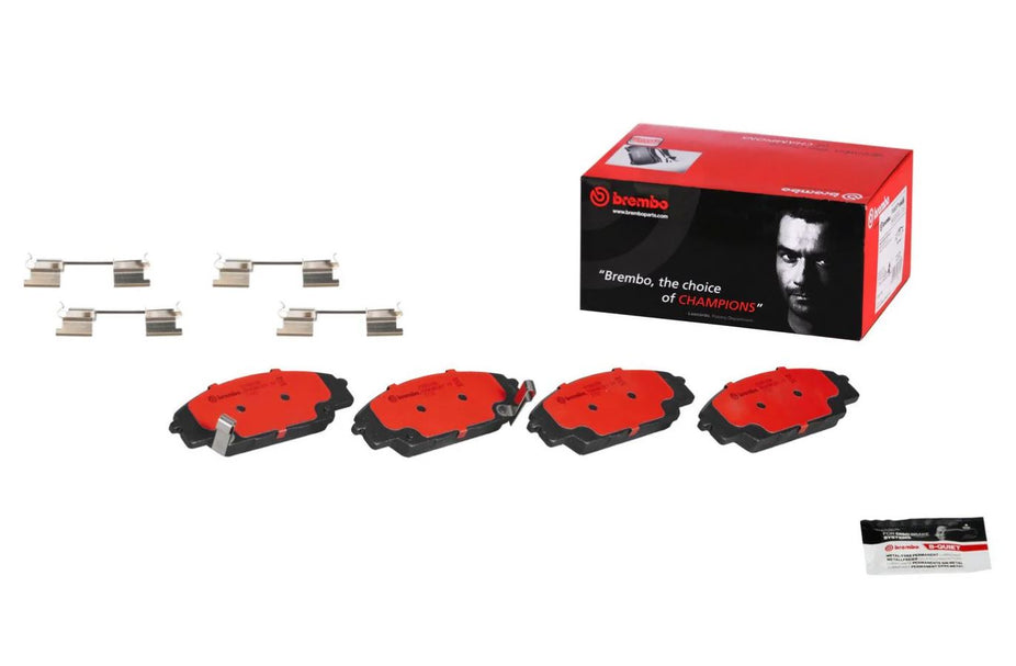 Brembo 02-06 Acura RSX/06-11 Honda Civic/00-09 S2000 Front Premium NAO Ceramic OE Equivalent Pad (P28032N)