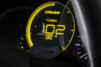 GReddy Sirius Vision Display (Turbo / Press / Temp / Voltage) 68mm Clear Thin-Film EL Display Gauge