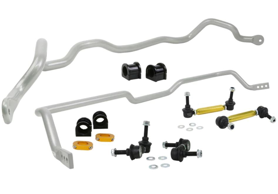 Whiteline 01-07 Mitsubishi Lancer Evolution VII VIII IX Kit de barra estabilizadora delantera y trasera con 24 mm trasero (BMK009)