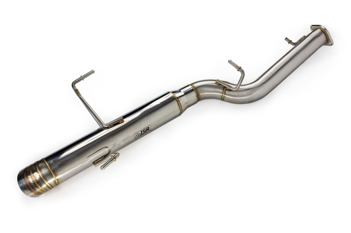 ISR Performance Series II - EP Single Tip Blast Pipe Exhaust - Resonated - 95-98 Nissan 240sx (S14) (IS-S2EPSR-S14)