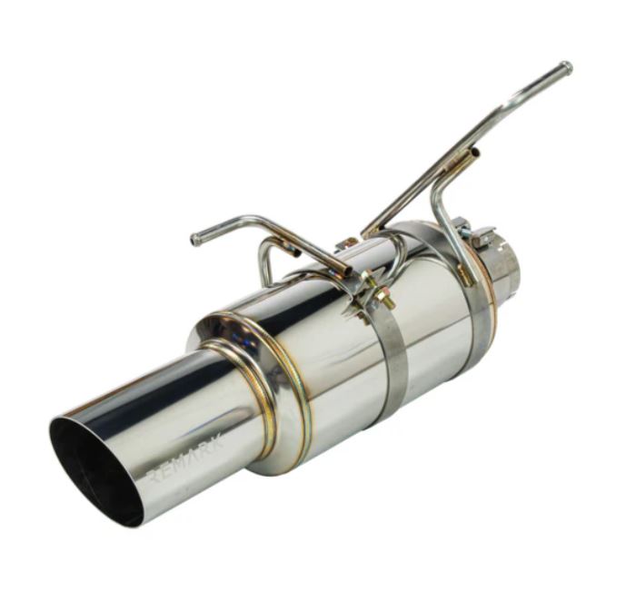 Remark 22+ Subaru WRX (VB) R1 Spec Single-Exit Stainless Catback Exhaust (Resonated) (RK-C1076S-03C)