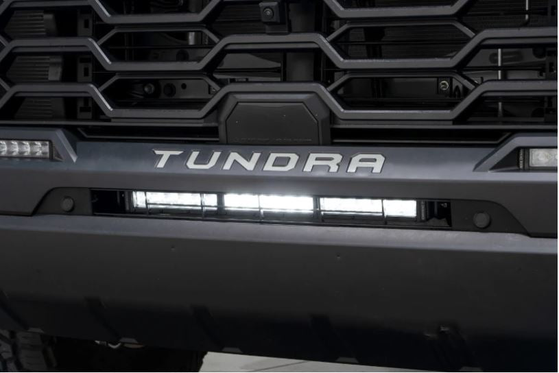 Diode Dynamics 2022+ Toyota Tundra Stealth Bumper Light Bar Kit - White Combo (DD7412)