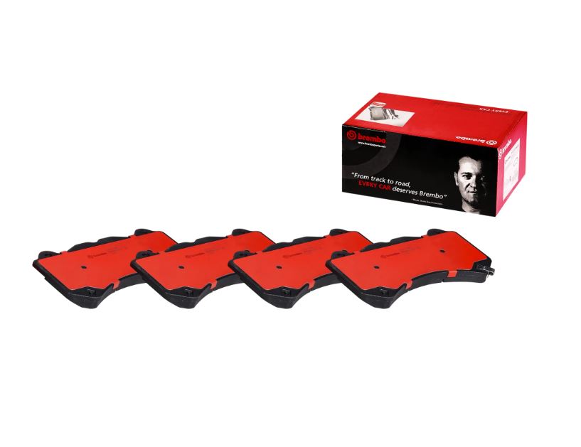Brembo 09-18 Nissan GT-R/10-15 Dodge Challenger/Charger Premium NAO Ceramic OE Equivalent Pad - Fr (P37018)
