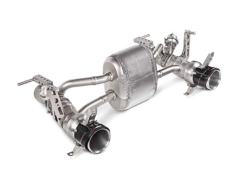 Akrapovic Slip-On Line for Ferrari 488 GTB & Spider (2016-2017) Titanium with Carbon Tips