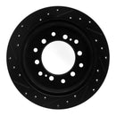 R1 Concepts Lexus GX460 Rear Right Drilled & Slotted Brake Rotor (Part #RNC633-76143R)
