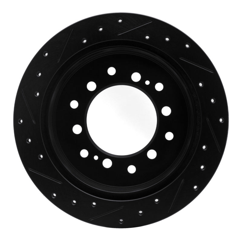 R1 Concepts Lexus GX460 Rear Right Drilled & Slotted Brake Rotor (Part #RNC633-76143R)