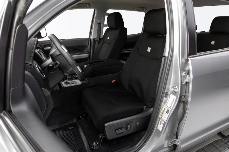 Covercraft 22-24 Toyota Tundra Carhartt Super Dux PrecisionFit Custom Front Row Seat Covers - Black