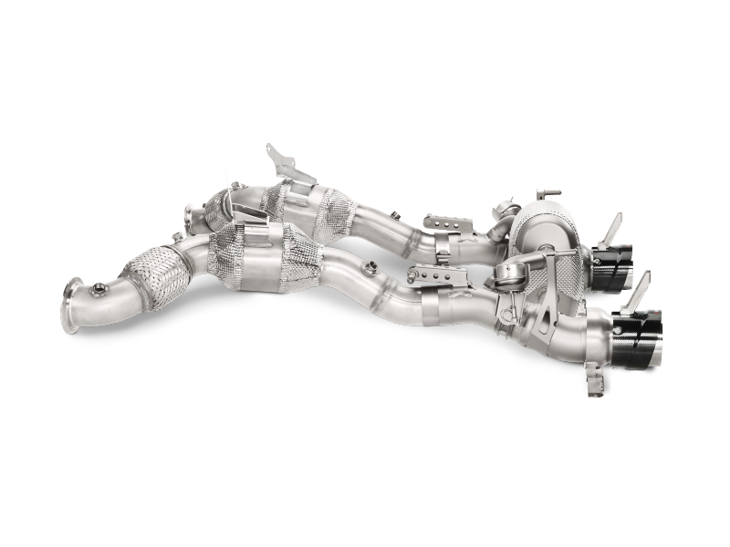 Akrapovic Slip-On Line for Ferrari 488 GTB & Spider (2016-2017) Titanium with Carbon Tips