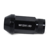 BLOX Racing Street Series Forged Lug Nuts - Black 12 x 1.5mm - Set of 16