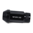 BLOX Racing Street Series Forged Lug Nuts in Black, 12 x 1.5mm - Set of 20