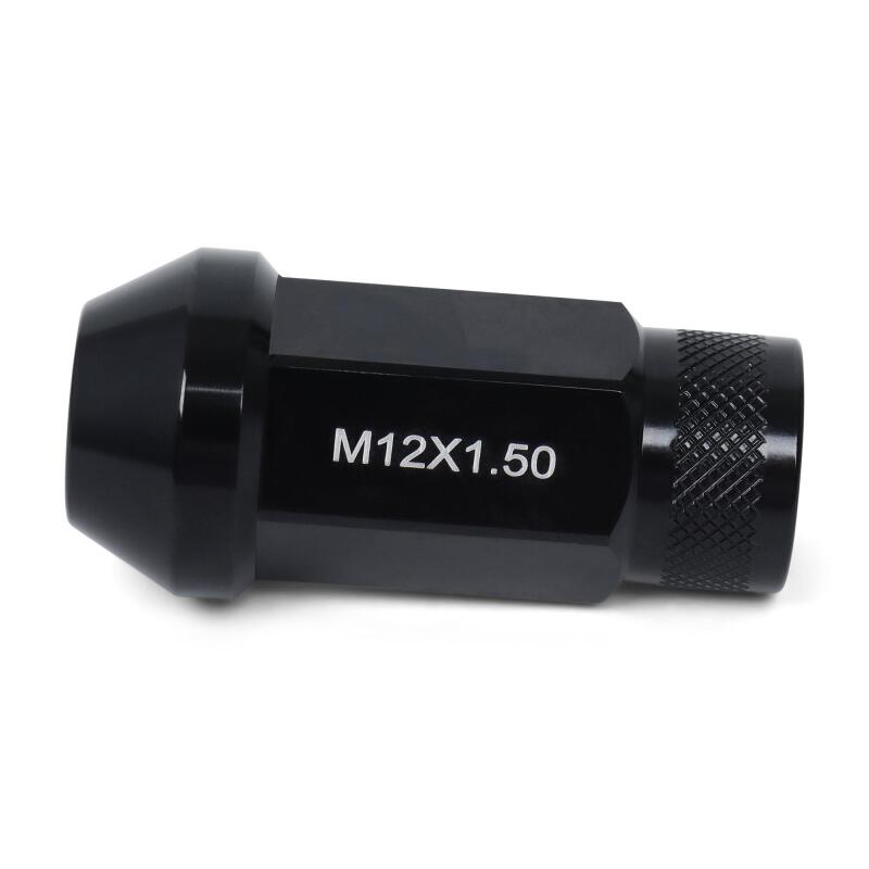 BLOX Racing Street Series Forged Lug Nuts in Black, 12 x 1.5mm - Set of 20