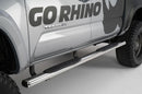 Go Rhino 2022+ Toyota Tundra Crew Max 4dr 4in. 1000 Series Complete Kit w/Sidestep + Brkts - Polished (104443587PS)