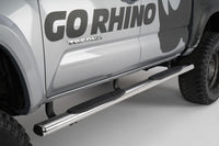 Go Rhino 2022+ Toyota Tundra Crew Max 4dr 4in. 1000 Series Complete Kit w/Sidestep + Brkts - Polished (104443587PS)