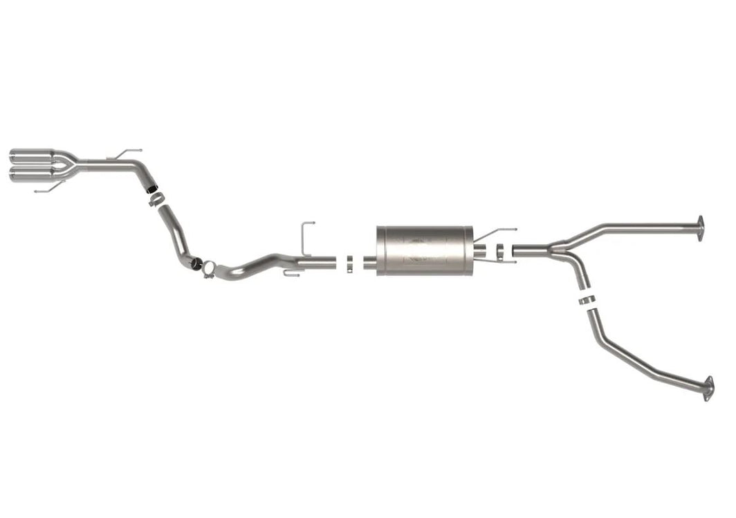 aFe 23-24 Toyota Sequoia V6 3.4L Vulcan Series 2-1/2in to 3in 304 SS Cat-Back Exhaust w/Polished Tip (49-36068-P)