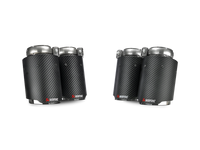 Akrapovic Carbon Tail Pipe Set for BMW M3 M4 (2014-2017) - Part Number akrTP-CT/26