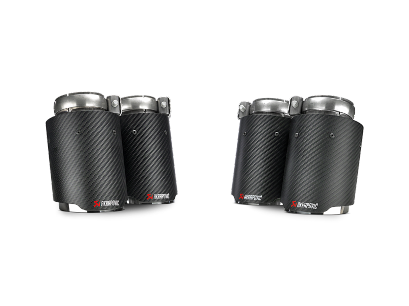 Akrapovic Carbon Tail Pipe Set for BMW M3 M4 (2014-2017) - Part Number akrTP-CT/26