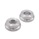 BLOX Racing 2-Piece Billet Aluminum Solid Shifter Bushing for Honda Civic and Acura Integra - Silver