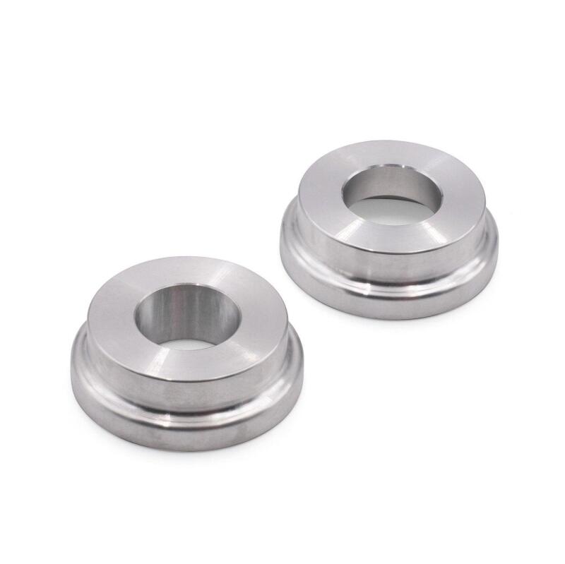 BLOX Racing 2-Piece Billet Aluminum Solid Shifter Bushing for Honda Civic and Acura Integra - Silver