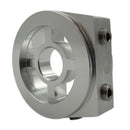 BLOX Racing Oil Filter Block Adapter Silver for Oil Pressure and Temperature Monitoring