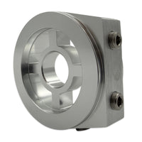 BLOX Racing Oil Filter Block Adapter Silver for Oil Pressure and Temperature Monitoring