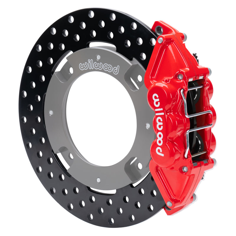 Wilwood 17-21 Can-Am X3RS Rear Brake Kit with 6-Piston Calipers and Drilled Rotors