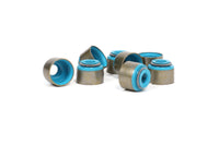BLOX Racing Honda 5.5mm Valve Stem Seals Blue FKM Set of 16