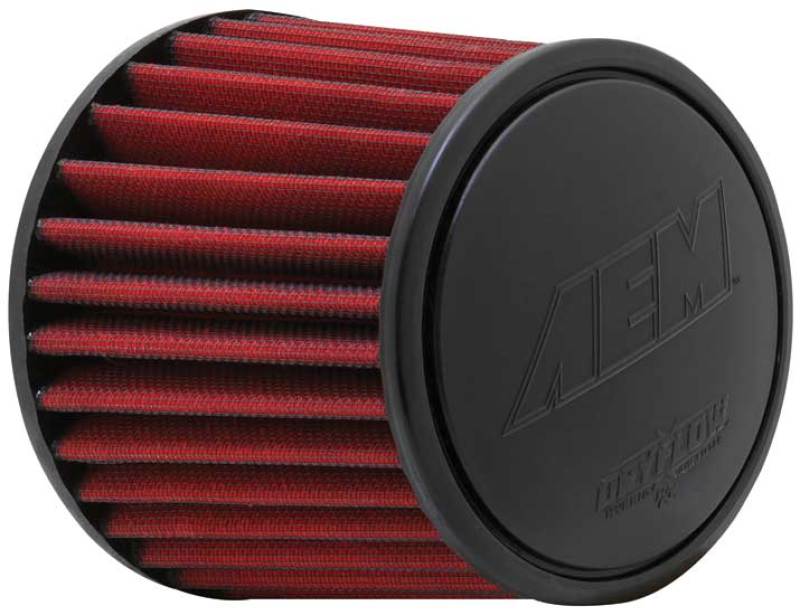 AEM Induction 3.25-inch DryFlow Short Neck 5-inch Element Filter - Universal Clamp-On Air Filter for Enhanced Performance