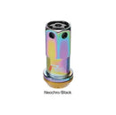 Project Kics 16+4 Neo Chrome Lock & Lug Nuts R40 Iconix - 14X1.25 (Black Cap) (WRIA15NK)