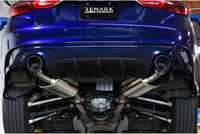 REMARK 14+ Infiniti Q50 Axleback Exhaust w/Mufflers - Burnt Double Wall Tip (RO-TTQ5-DM)
