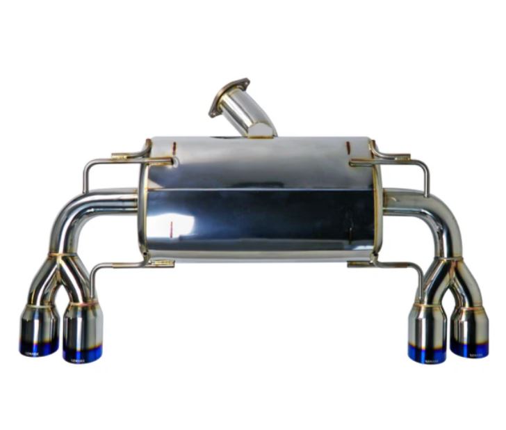 Remark 08-14 Subaru WRX STi GR Hatch Sports Touring Cat-Back Exhaust - Burnt Quad Tips (Resonated) (RK-C2076S-02T)