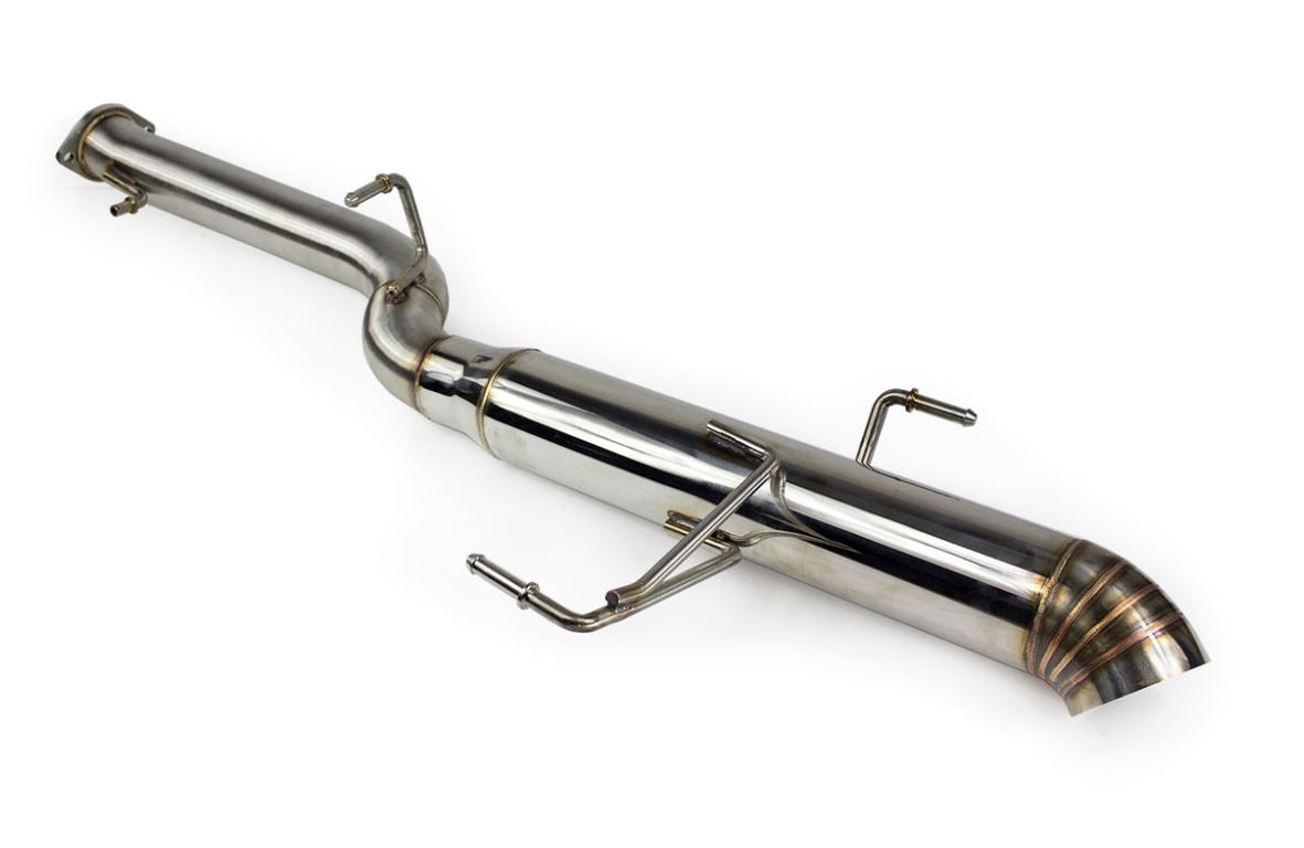 ISR Performance Series II - EP Single Tip Blast Pipe Exhaust - Resonated - 95-98 Nissan 240sx (S14) (IS-S2EPSR-S14)