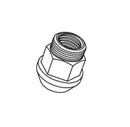 Project Kics 12x1.50 Red Leggdura Racing Shell Type Lug Nut - 1pc (WZLN1B)