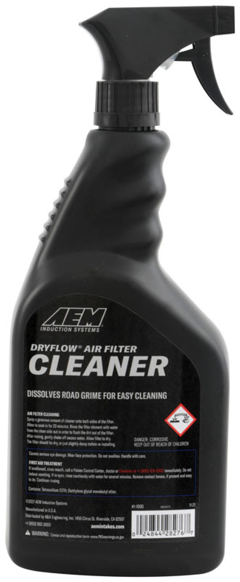 AEM Induction 32oz Synthetic Air Filter Cleaner – Effective for Dryflow and Synthetic Filters