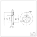 R1 2013-2025 Nissan Altima Front Brake Rotor