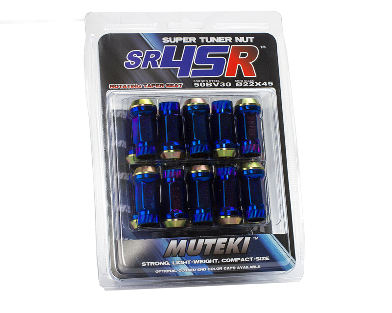 Wheel Mate Muteki SR45R Lug Nut Kit 12x1.5 - Burned BlueWheel Mate Muteki SR45R Lug Nut Kit 12x1.5 - Burned Blue