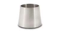 Vibrant 2.5in x 3in T304 Stainless Seel Straight (Concentric) Reducer