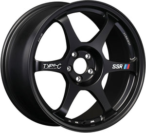 SSR Type-C Forged 18x9.5 +38 5x114.3 - Sprint Black Wheel