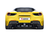 Akrapovic Slip-On Line for Ferrari 488 GTB & Spider (2016-2017) Titanium with Carbon Tips