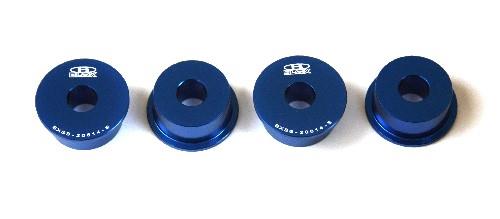 BLOX Racing Honda S2000 Steering Rack Rigid Bushing Kit - Black