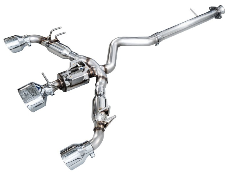 AWE 23+ Toyota GR Corolla Track Edition Catback Exhaust w Chrome Silver Tips | 3020-52472