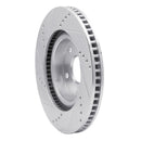 R1 Concepts Lexus ES350 Front Right Drilled & Slotted Silver Brake Rotor (Part #RNC631-76080R)