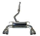 Remark 08-14 Subaru WRX STi GR Hatch Sports Touring Cat-Back Exhaust - SS Quad Tips (Resonated) (RK-C2076S-02)