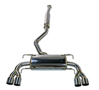 Remark 08-14 Subaru WRX STi GR Hatch Sports Touring Cat-Back Exhaust - SS Quad Tips (Resonated) (RK-C2076S-02)